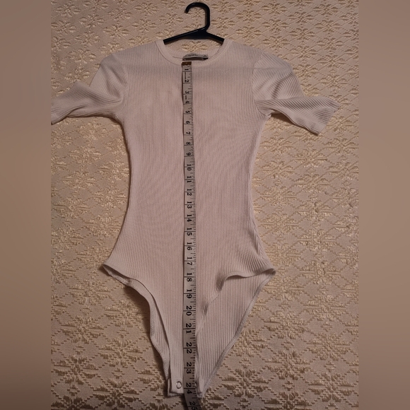 Bershka white ribbed body suit - Picture 5 of 6